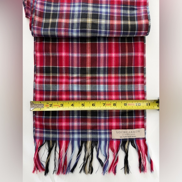 NWOT Lochcarron of Scotland 100% Pure New Wool Large Tartan Plaid Scarf - Picture 5 of 5